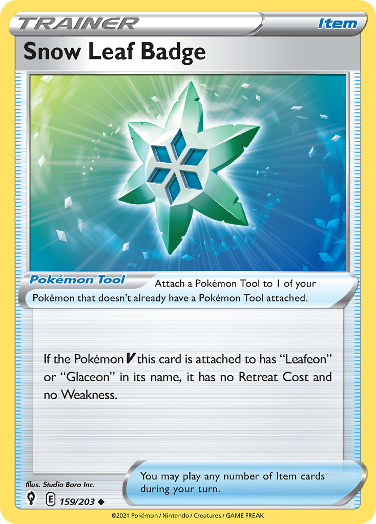 Snow Leaf Badge - Evolving Skies - 159