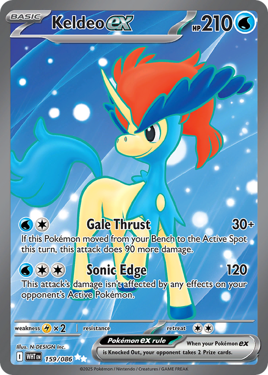Keldeo ex - White Flare - 159