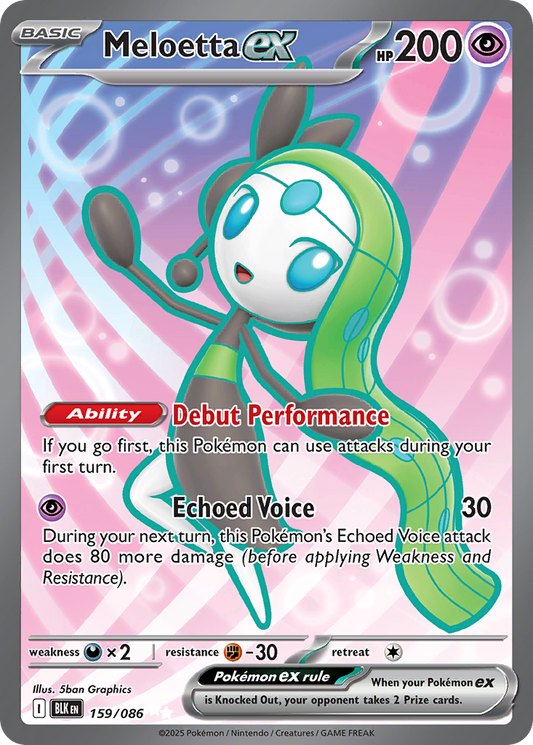 Meloetta ex - Black Bolt - 159