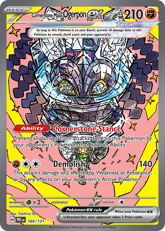 Cornerstone Mask Ogerpon ex - Prismatic Evolutions - 160