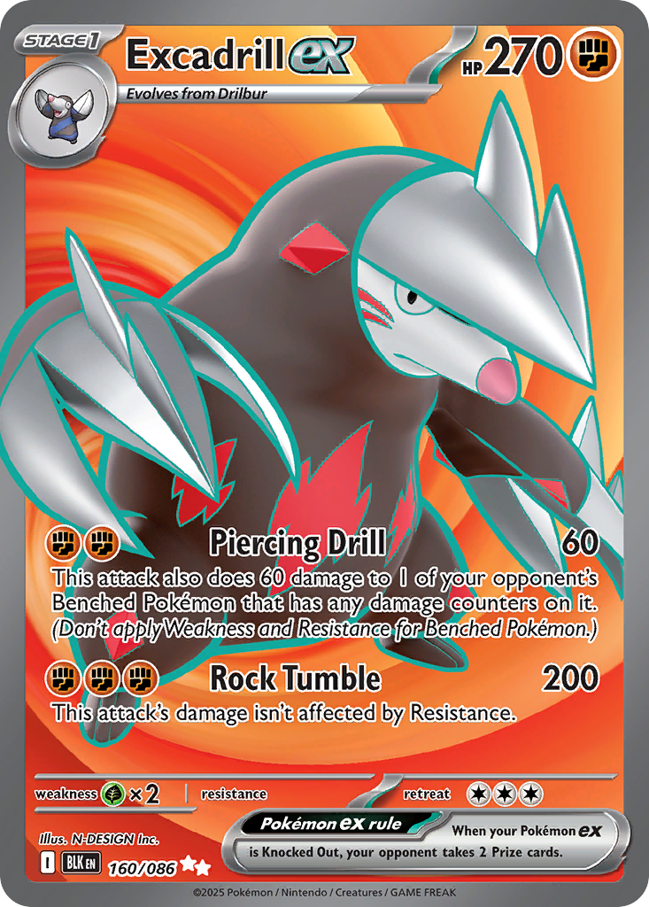 Excadrill ex - Black Bolt - 160