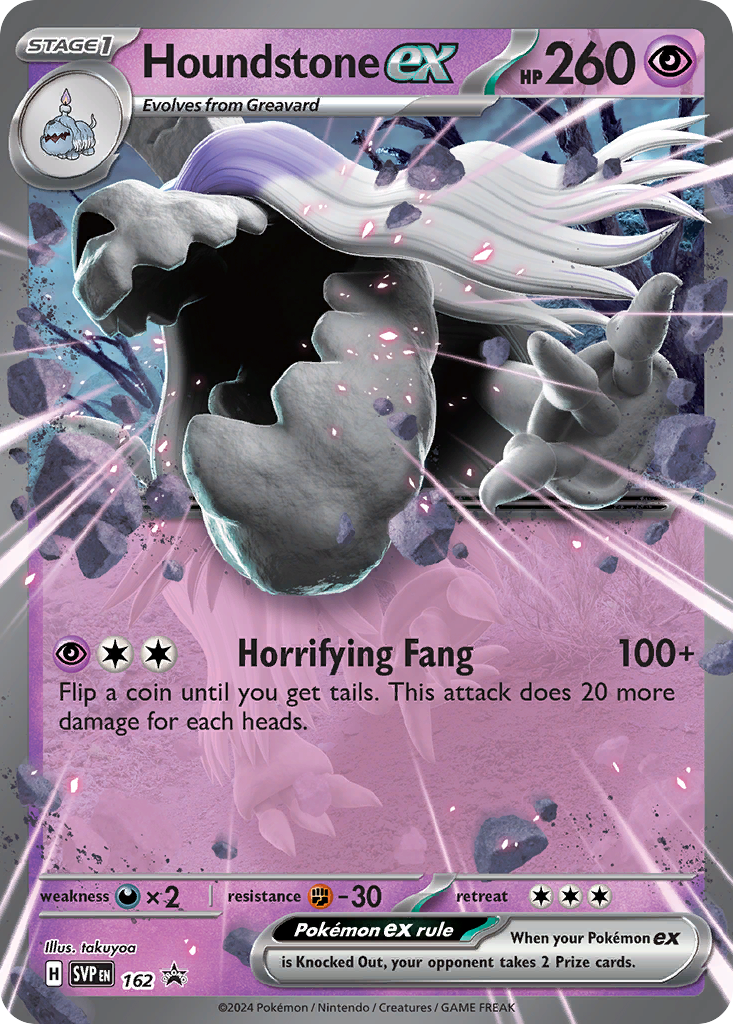 Houndstone ex - Scarlet & Violet Black Star Promos - 162