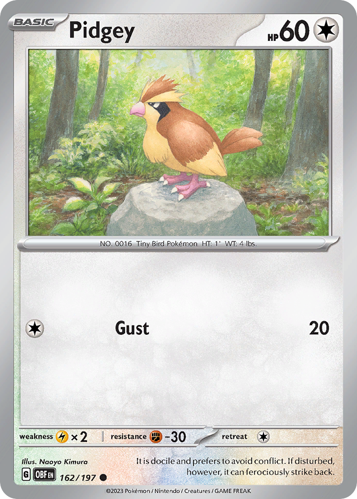 Pidgey - Obsidian Flames - 162