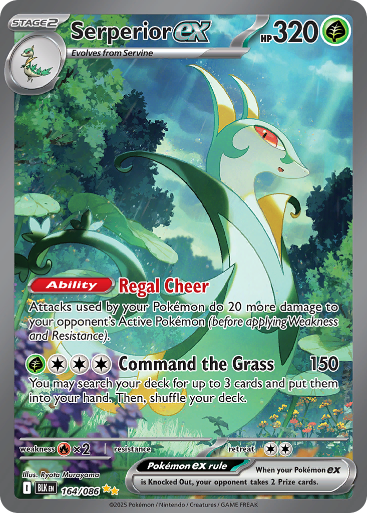 Serperior ex - Black Bolt - 164