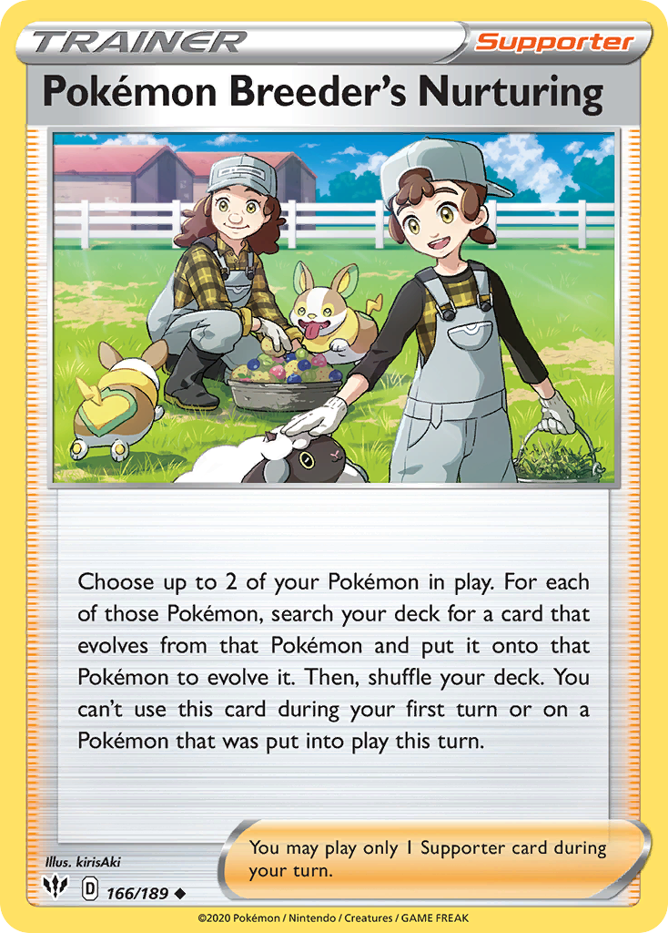 Pokémon Breeder's Nurturing - Darkness Ablaze - 166