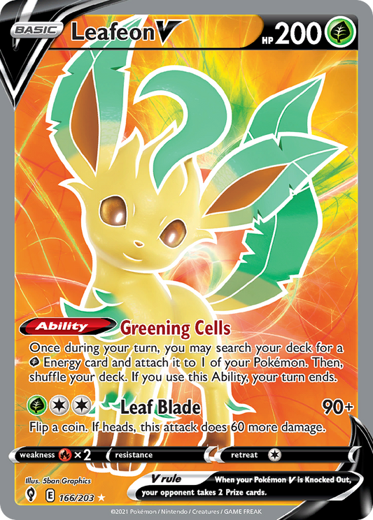 Leafeon V - Evolving Skies - 166