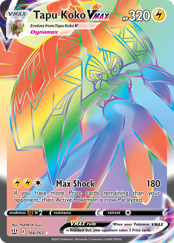 Tapu Koko VMAX - Battle Styles - 166