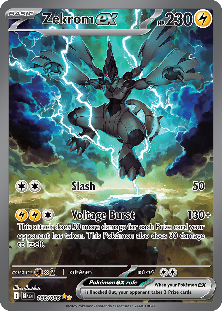 Zekrom ex - Black Bolt - 166