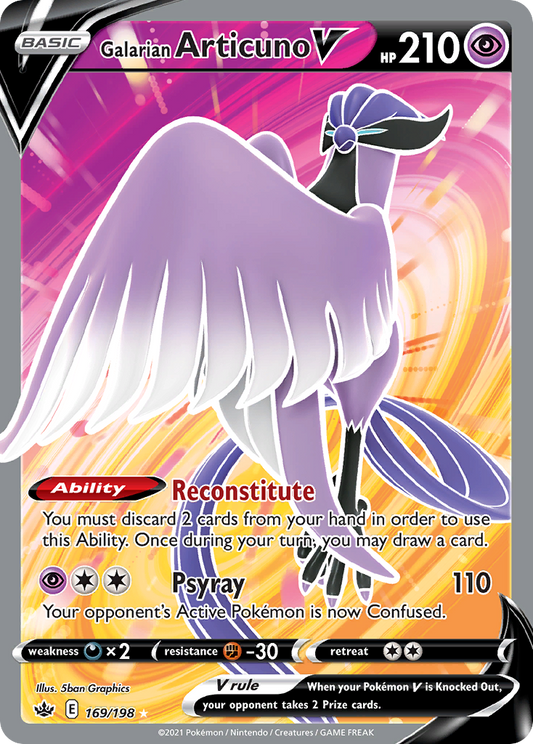 Galarian Articuno V - Chilling Reign - 169