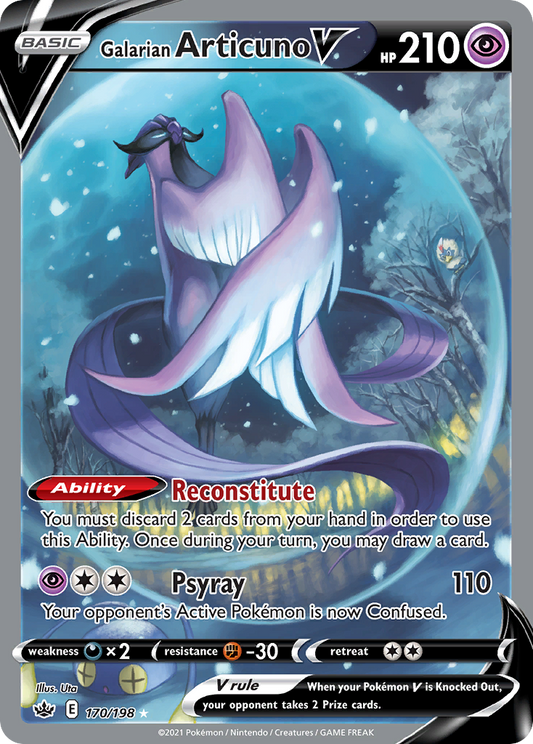 Galarian Articuno V - Chilling Reign - 170