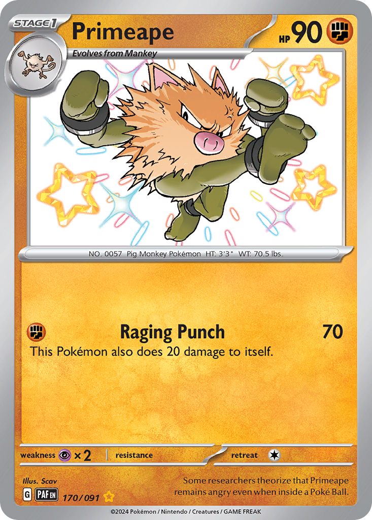 Primeape - Paldean Fates - 170
