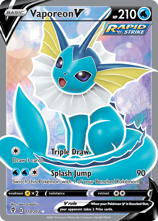 Vaporeon V - Evolving Skies - 172