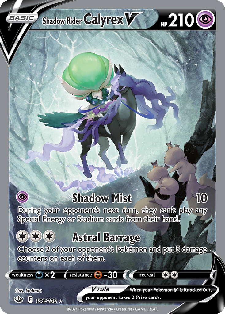 Shadow Rider Calyrex V - Chilling Reign - 172