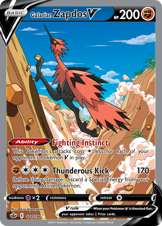 Galarian Zapdos V - Chilling Reign - 174