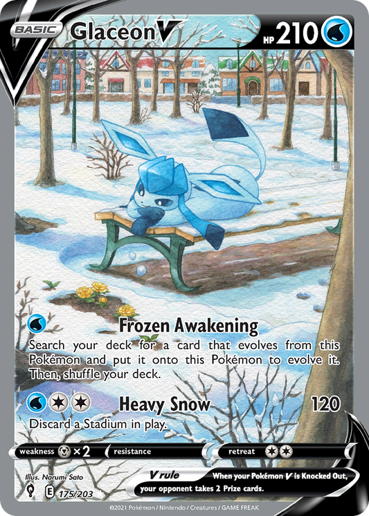 Glaceon V - Evolving Skies - 175