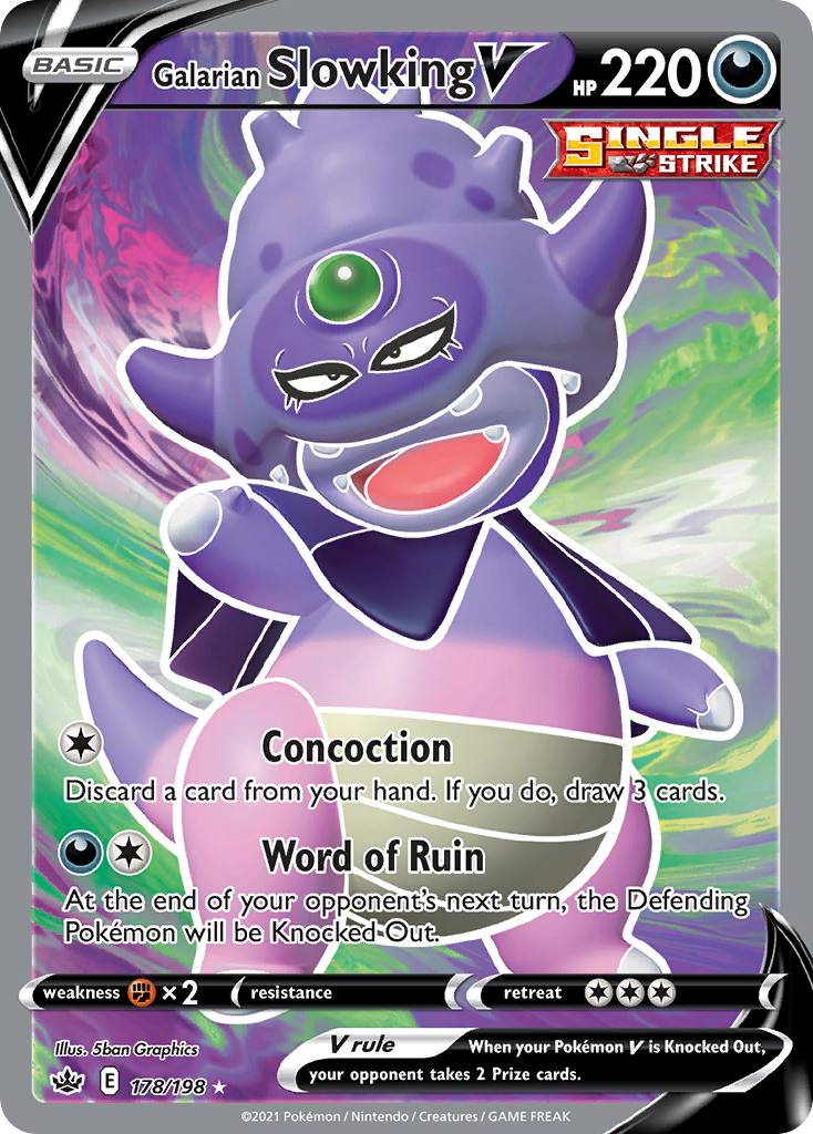 Galarian Slowking V - Chilling Reign - 178