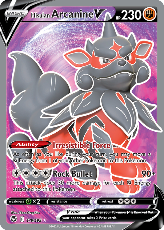 Hisuian Arcanine V - Silver Tempest - 179