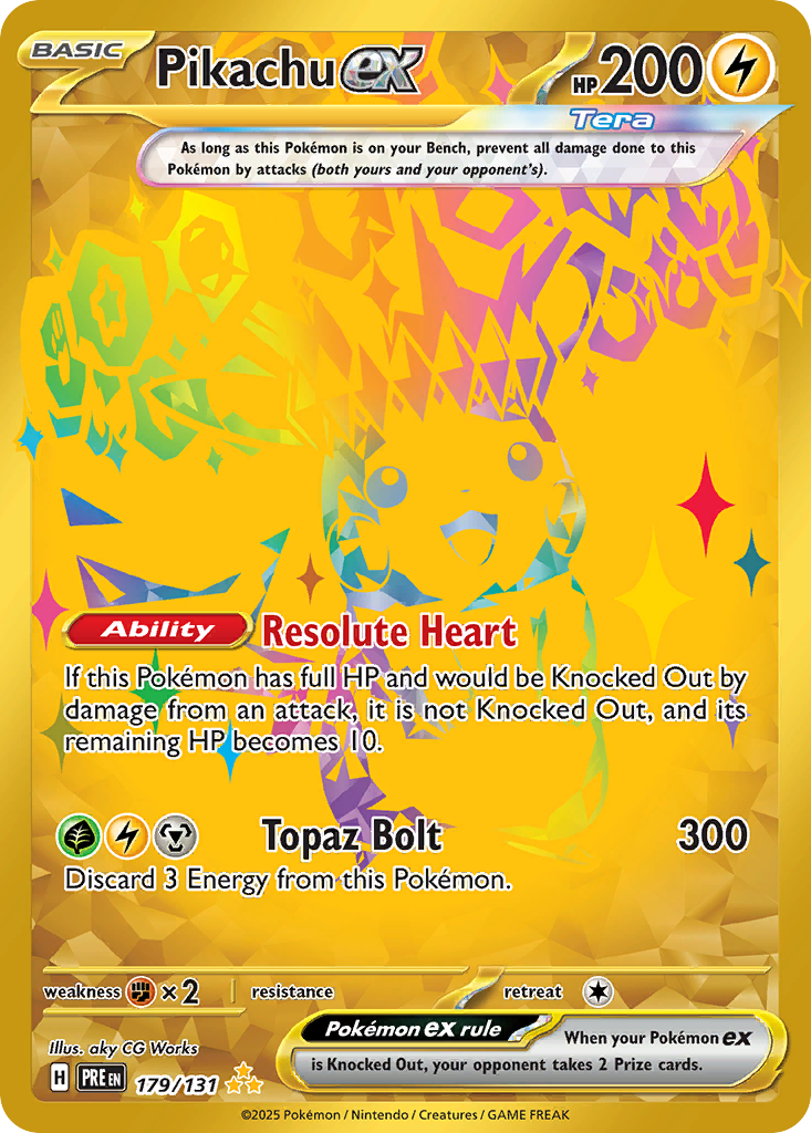 Pikachu ex - Prismatic Evolutions - 179