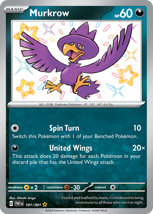 Murkrow - Paldean Fates - 181