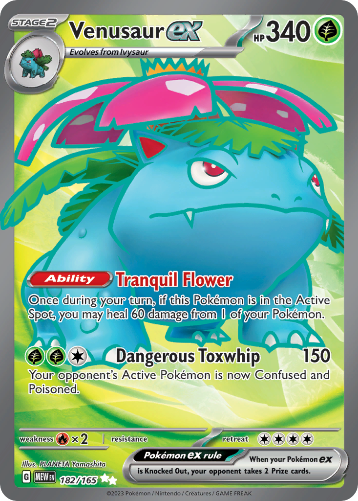 Venusaur ex - 151 - 182