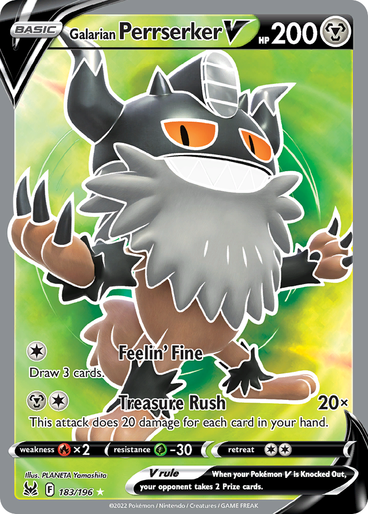 Galarian Perrserker V - Lost Origin - 183