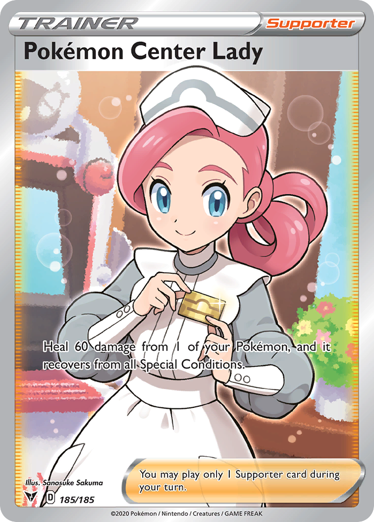 Pokémon Center Lady - Vivid Voltage - 185