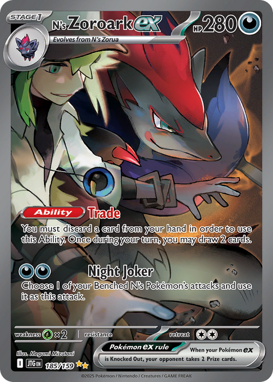 N's Zoroark ex - Journey Together - 185