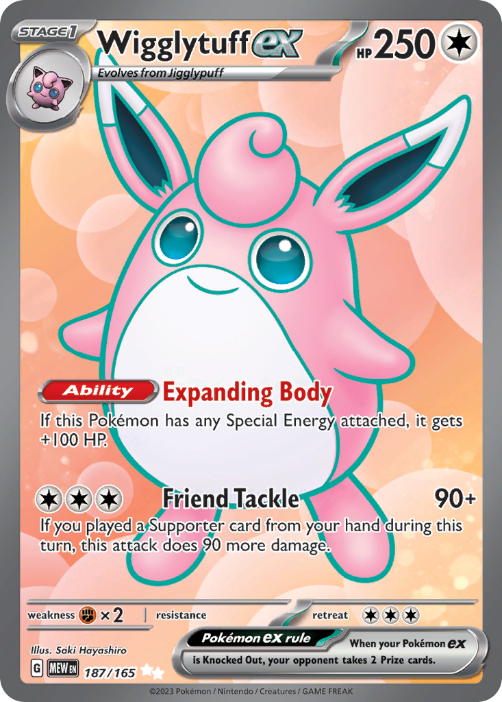 Wigglytuff ex - 151 - 187