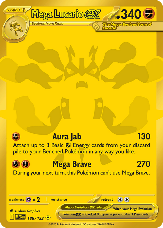 Mega Lucario ex - Mega Evolution - 188