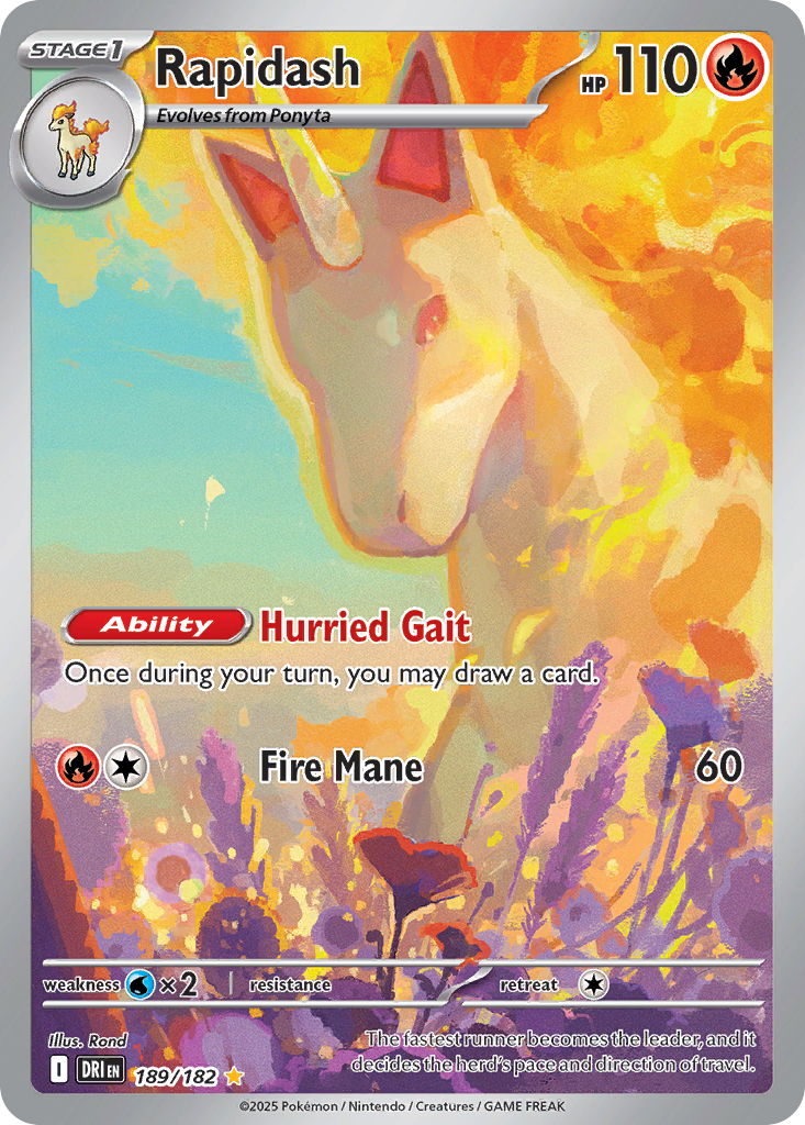 Rapidash - Destined Rivals - 189