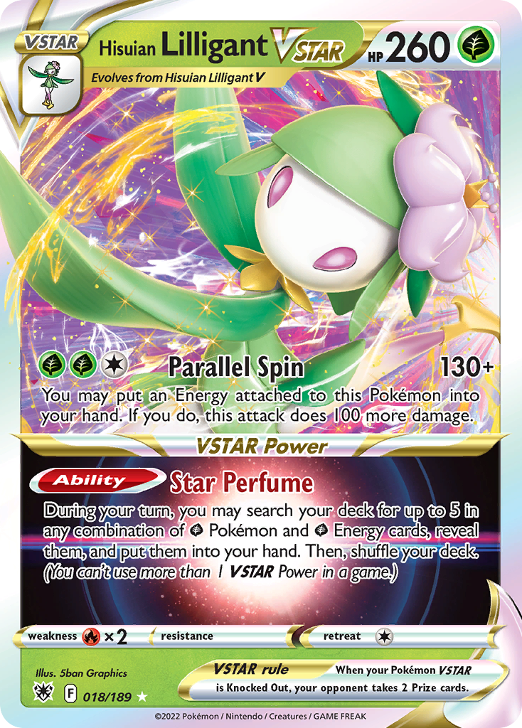 Hisuian Lilligant VSTAR - Astral Radiance - 018