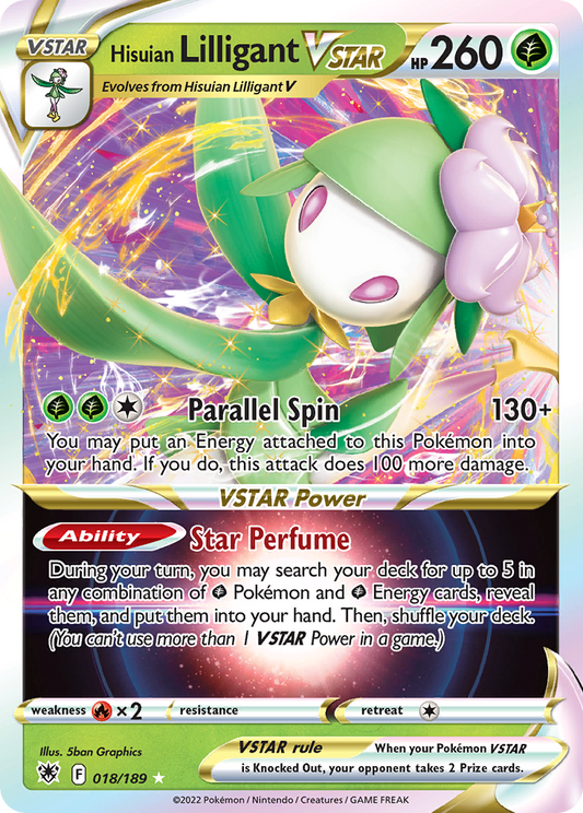 Hisuian Lilligant VSTAR - Astral Radiance - 018
