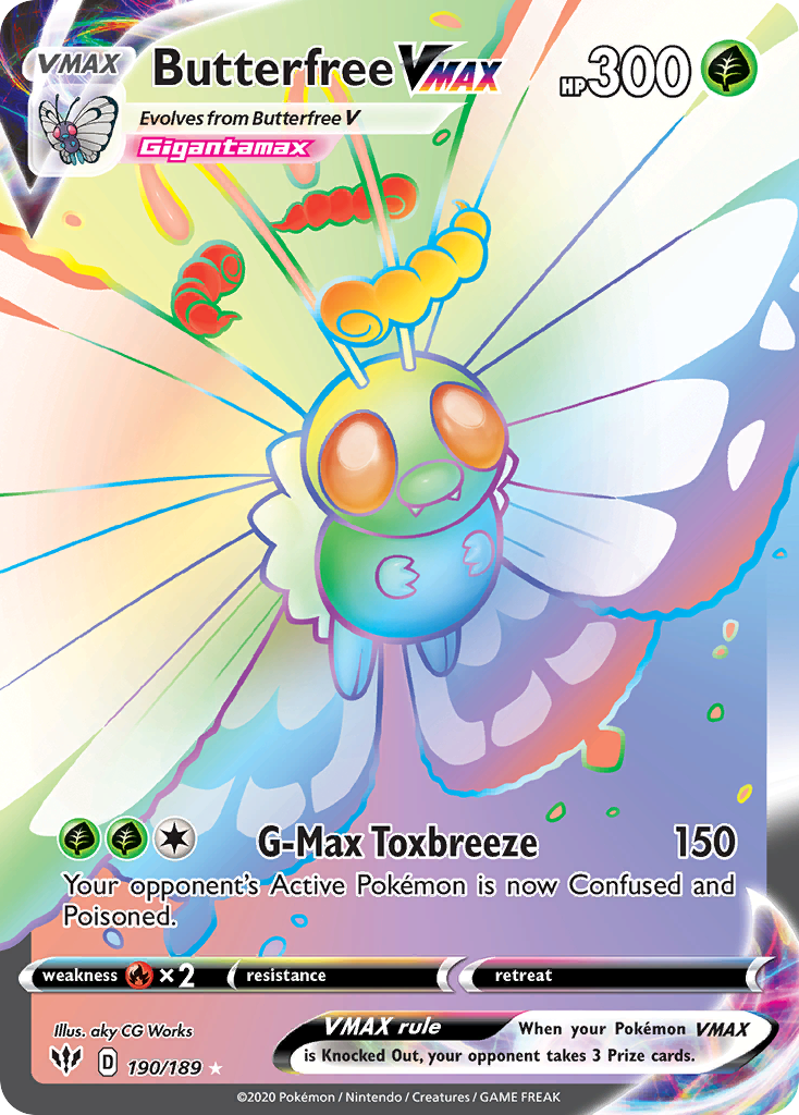 Butterfree VMAX - Darkness Ablaze - 190