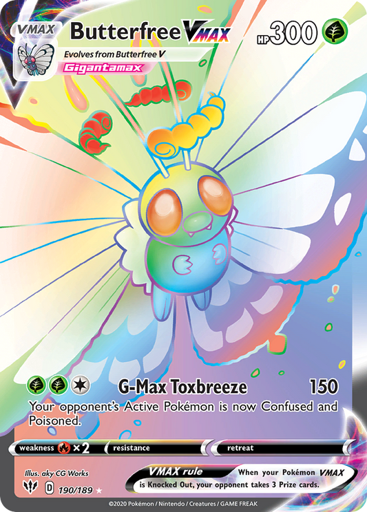 Butterfree VMAX - Darkness Ablaze - 190