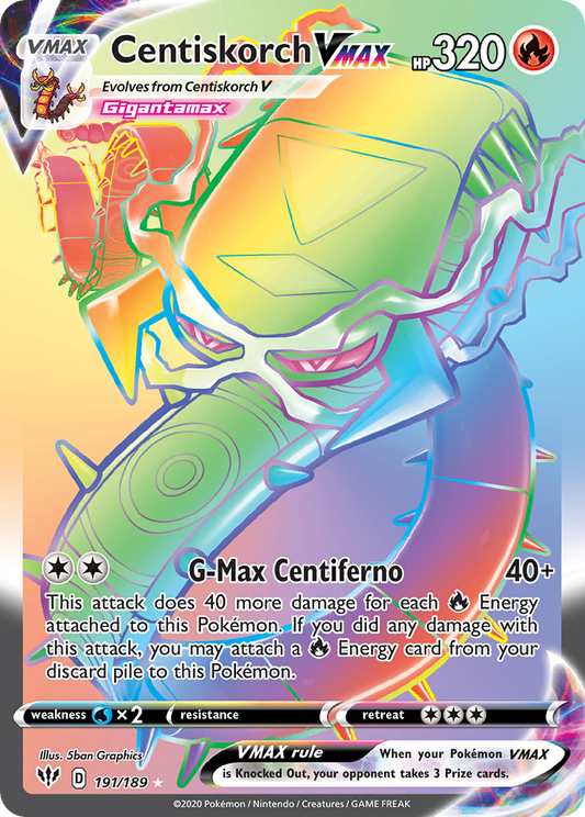 Centiskorch VMAX - Darkness Ablaze - 191