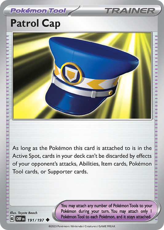 Patrol Cap - Obsidian Flames - 191