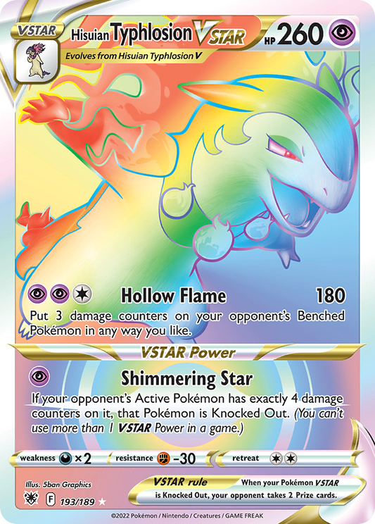 Hisuian Typhlosion VSTAR - Astral Radiance - 193