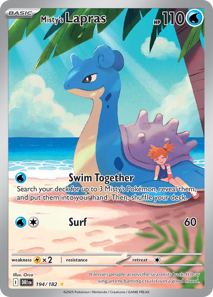 Misty's Lapras - Destined Rivals - 194