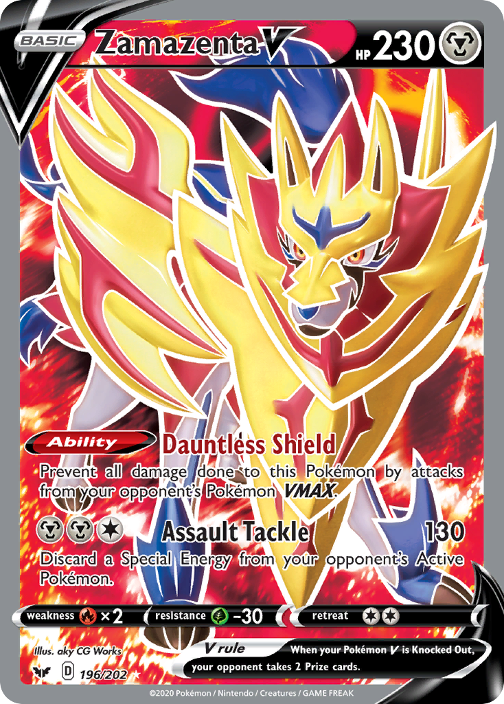 Zamazenta V - Sword & Shield - 196