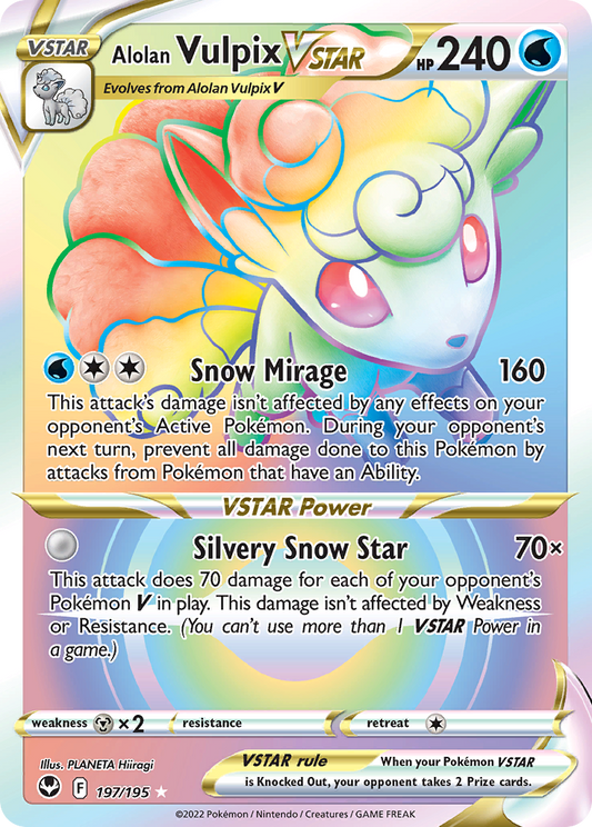 Alolan Vulpix VSTAR - Silver Tempest - 197