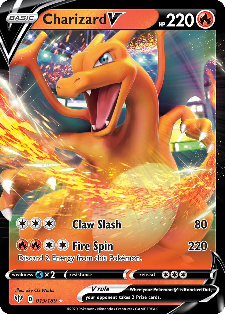 Charizard V - Darkness Ablaze - 019