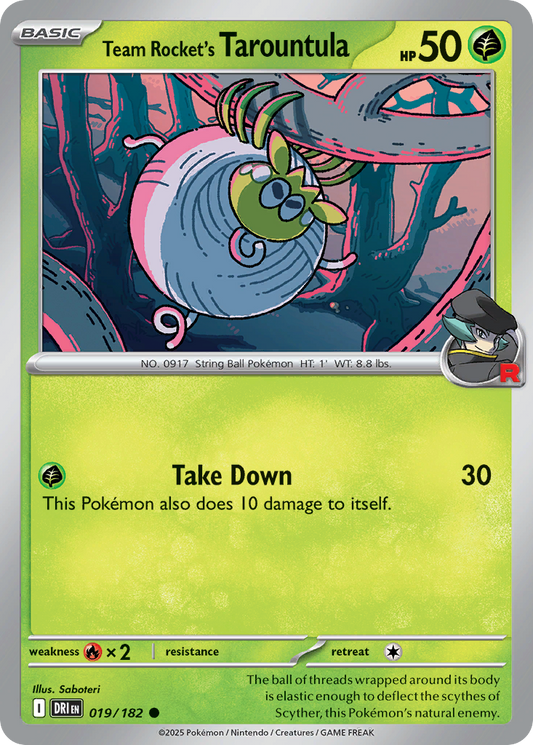 Team Rocket's Tarountula - Destined Rivals - 019