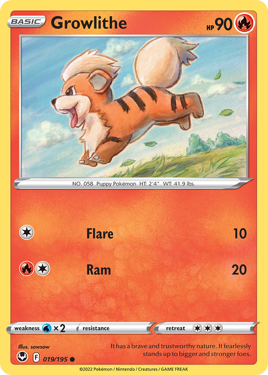 Growlithe - Silver Tempest - 019