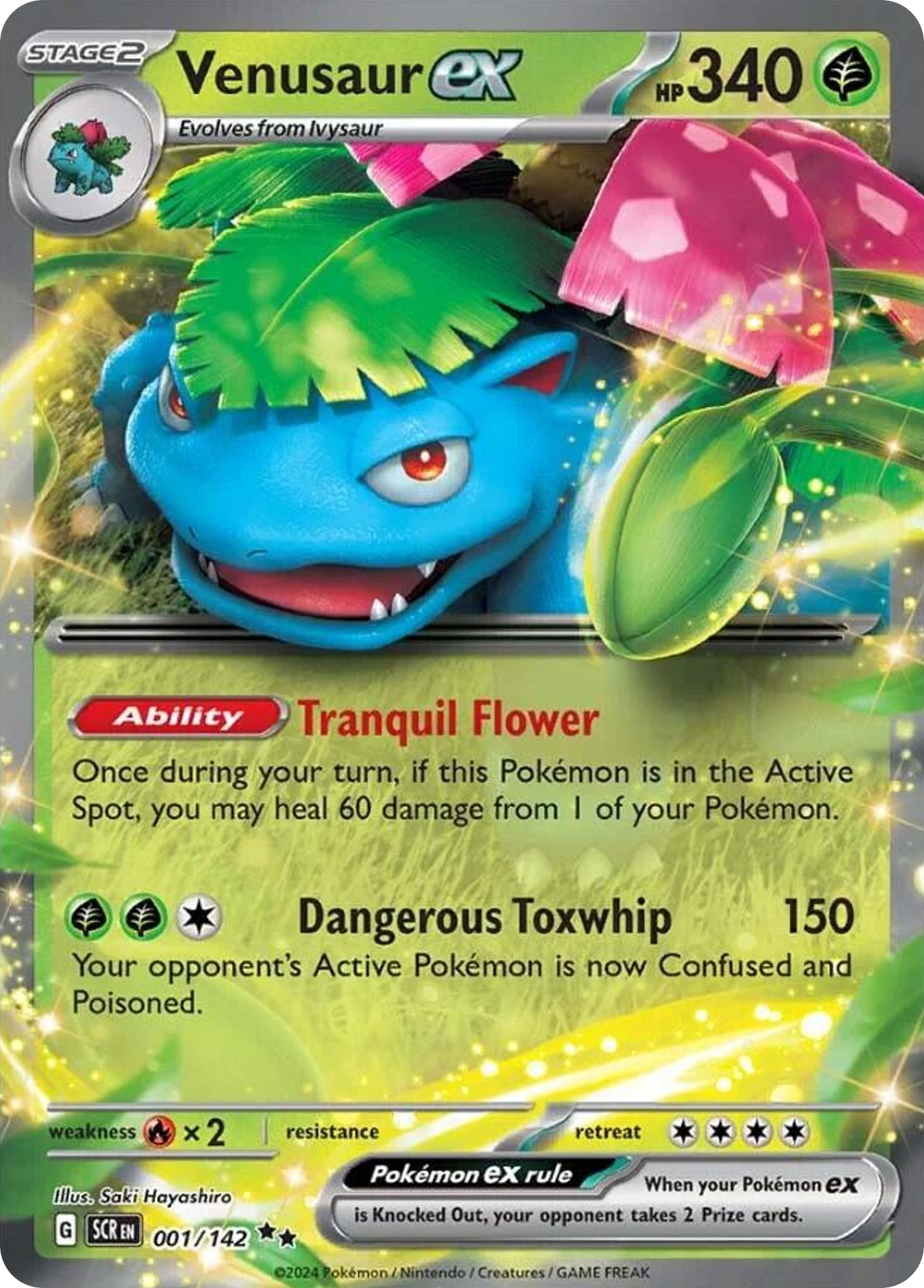 Venusaur ex - Stellar Crown - 001