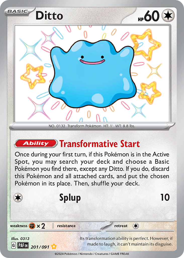 Ditto - Paldean Fates - 201