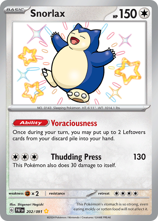 Snorlax - Paldean Fates - 202
