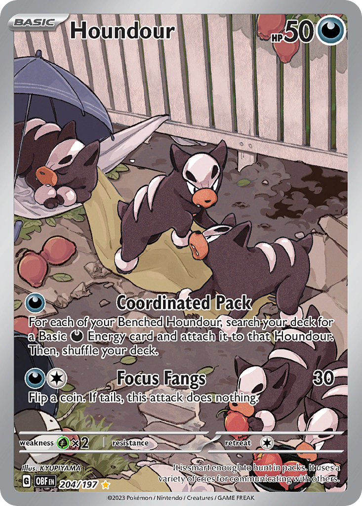 Houndour - Obsidian Flames - 204