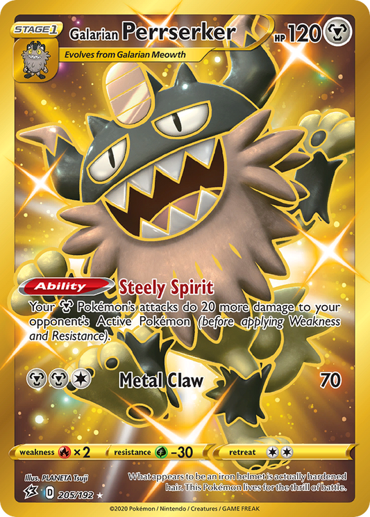 Galarian Perrserker - Rebel Clash - 205