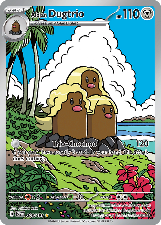 Alolan Dugtrio - Surging Sparks - 208