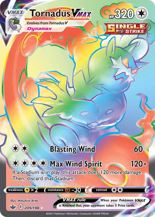 Tornadus VMAX - Chilling Reign - 209